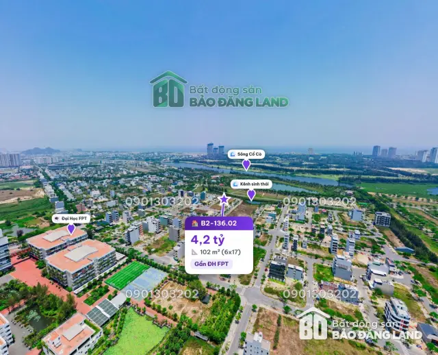 Lô đất phân khu V3 FPT City Đà Nẵng