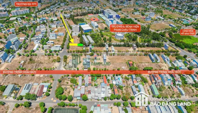 Lô đất đường Phan Huy Chú KĐT Số 3 121 m² – góc nhìn từ thực địa