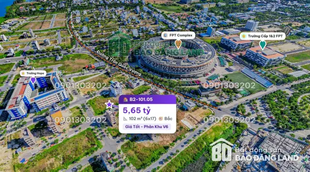 Lô đất phân khu V6 FPT City Đà Nẵng