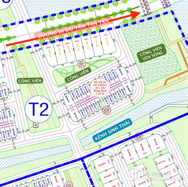 Lô đất phân khu T2 FPT City Đà Nẵng
