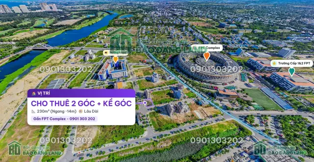 Ảnh thực tế CHO THUÊ 2 GÓC + KỀ GÓC – GẦN FPT COMPLEX
