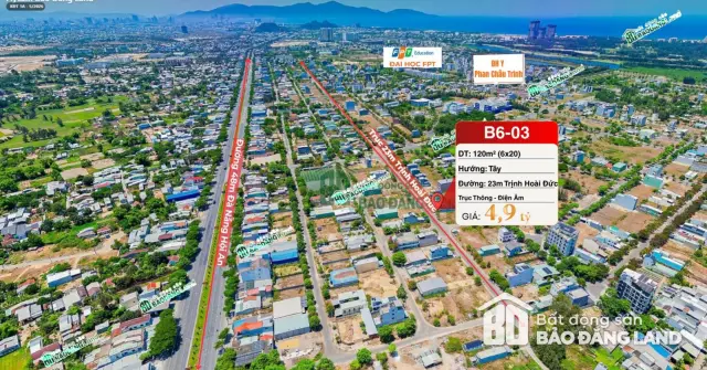 Lô đất đường Trịnh Hoài Đức KĐT 1A – hình ảnh thực tế