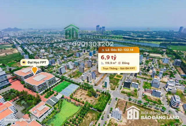 Lô đất phân khu V2 FPT City – hình ảnh thực tế