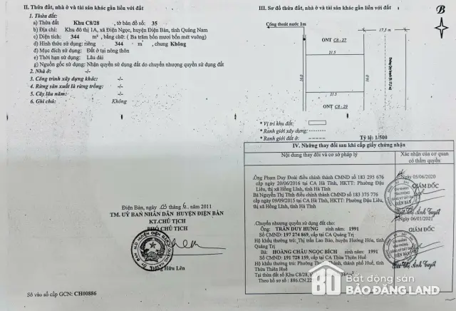 Sổ đỏ bán lô đất 344 m² KĐT 1A giá tốt nhất khu