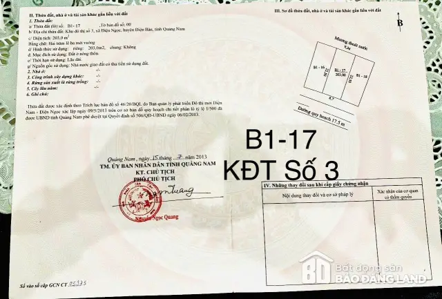 Sổ đỏ bán lô đất 203 m² đường Tô Vĩnh Diện, KĐT Số 3 giá 7 tỷ