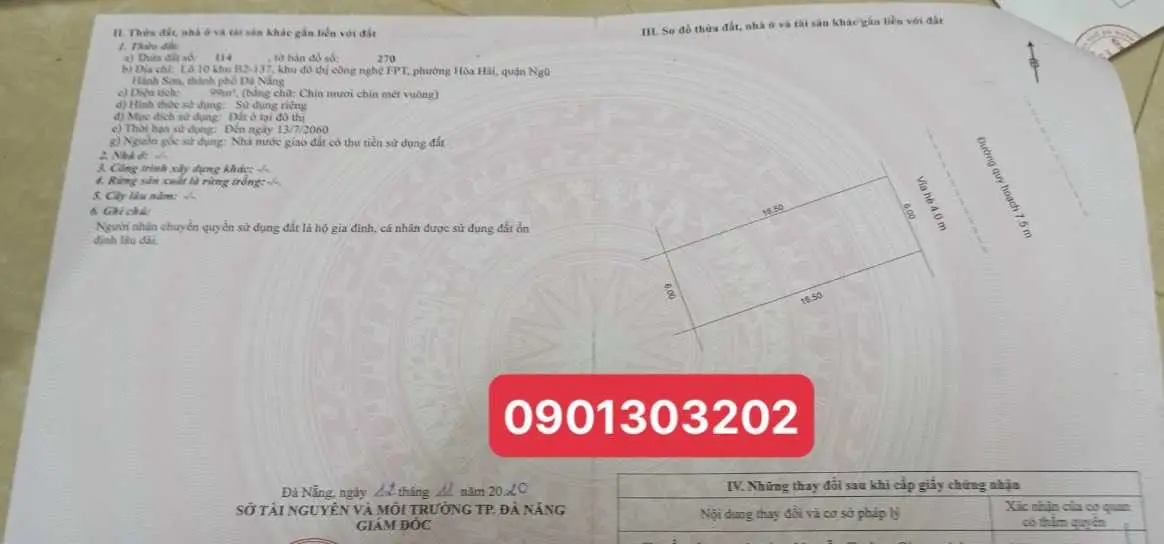 Tôi chính chủ bán lô B2-137 - Sát cổng trường Đại Học FPT - Giá tốt