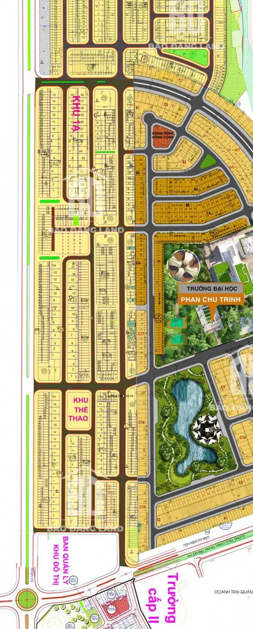 Bản đồ Khu đô thị 1A Điện Ngọc – trục Trịnh Hoài Đức