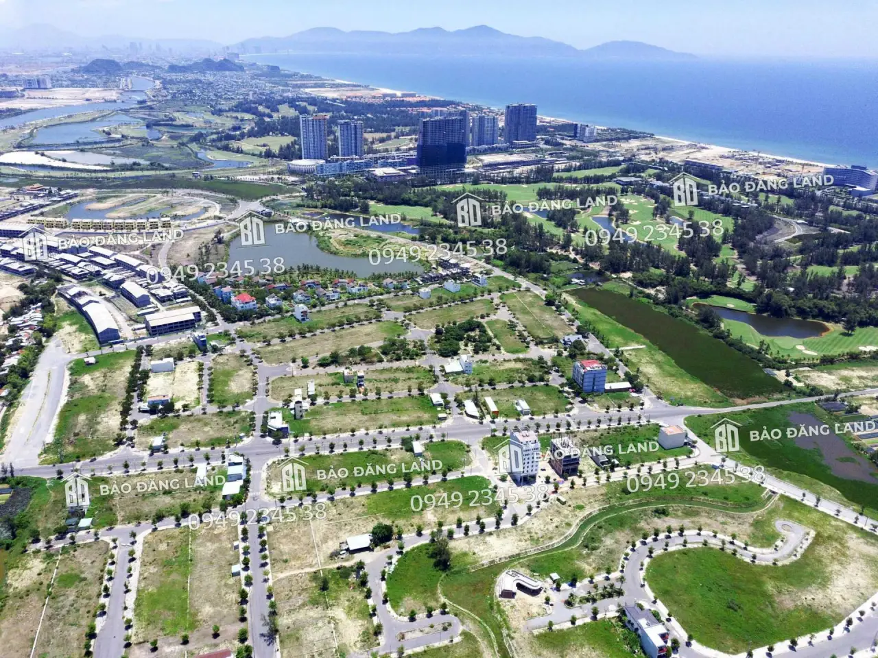 Flycam toàn cảnh khu đô thị Green City hướng nhìn ra biển