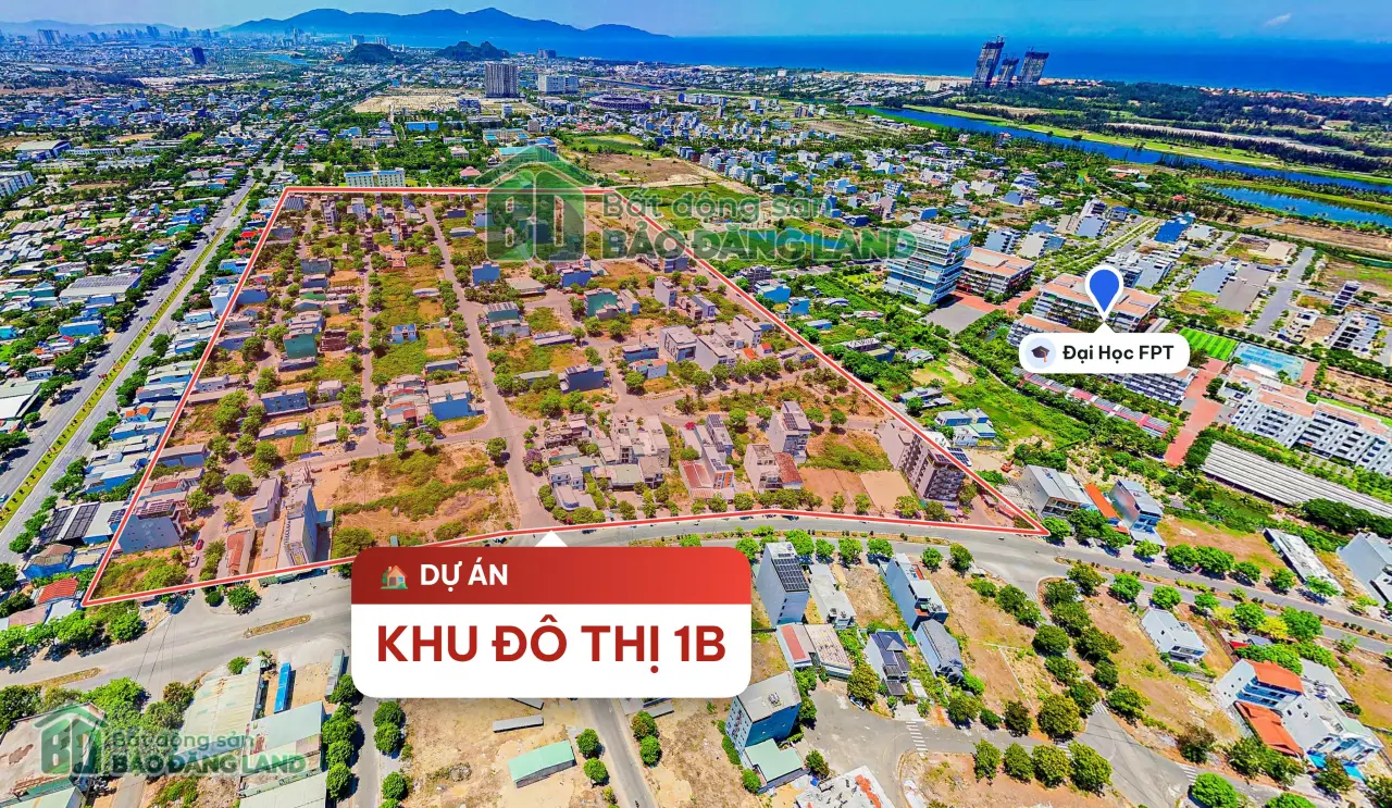 Vị trí: sát Đại học FPT, giáp Đà Nẵng – Khu Đô Thị 1B Điện Ngọc