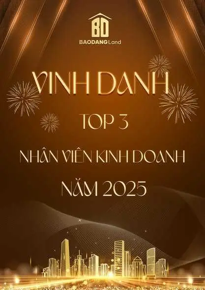 Bảo Đăng Land vinh danh Top 3 nhân viên kinh doanh xuất sắc nhất năm 2025