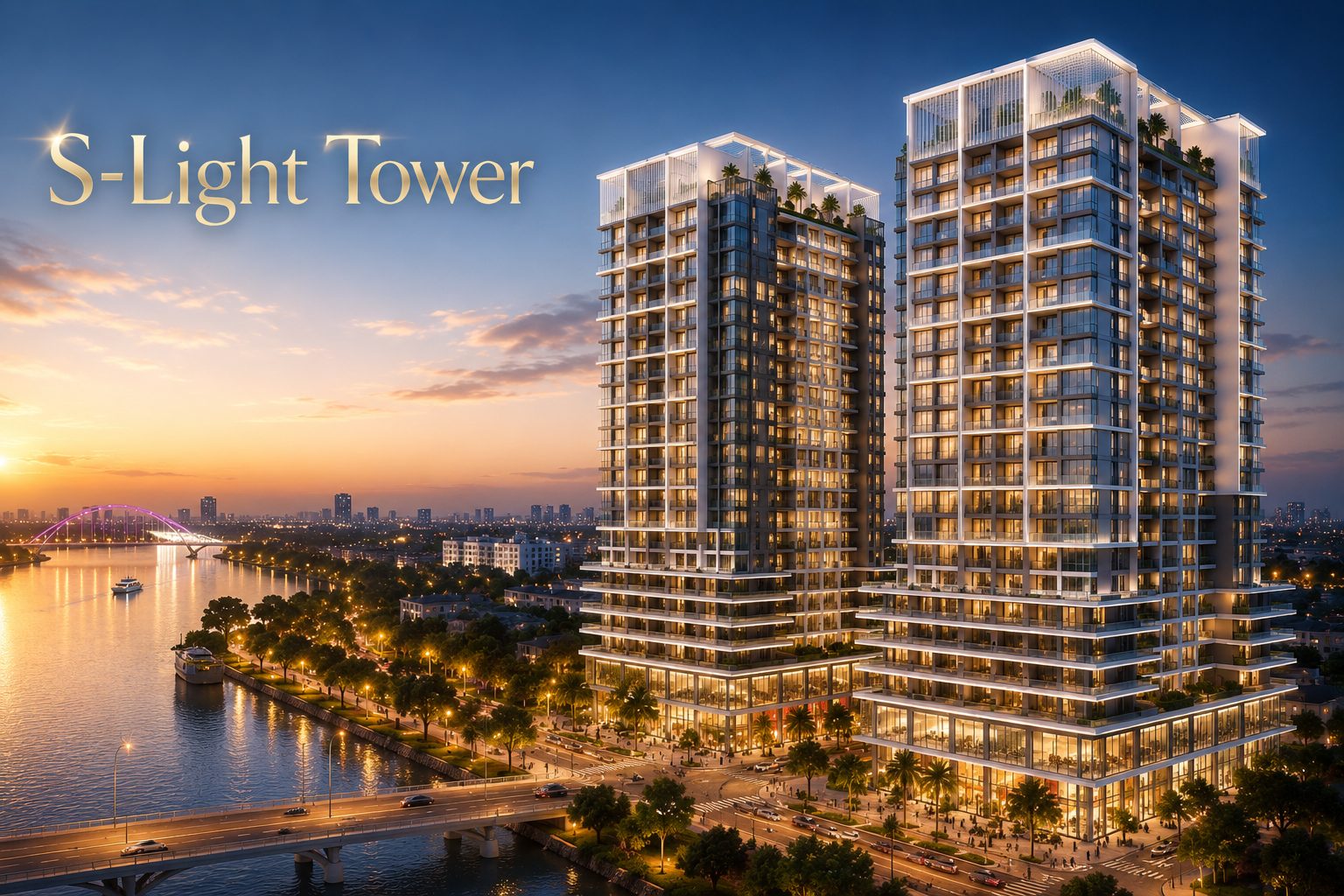 Kiến trúc Hạc Vân Thiên S-Light Tower Sun Group