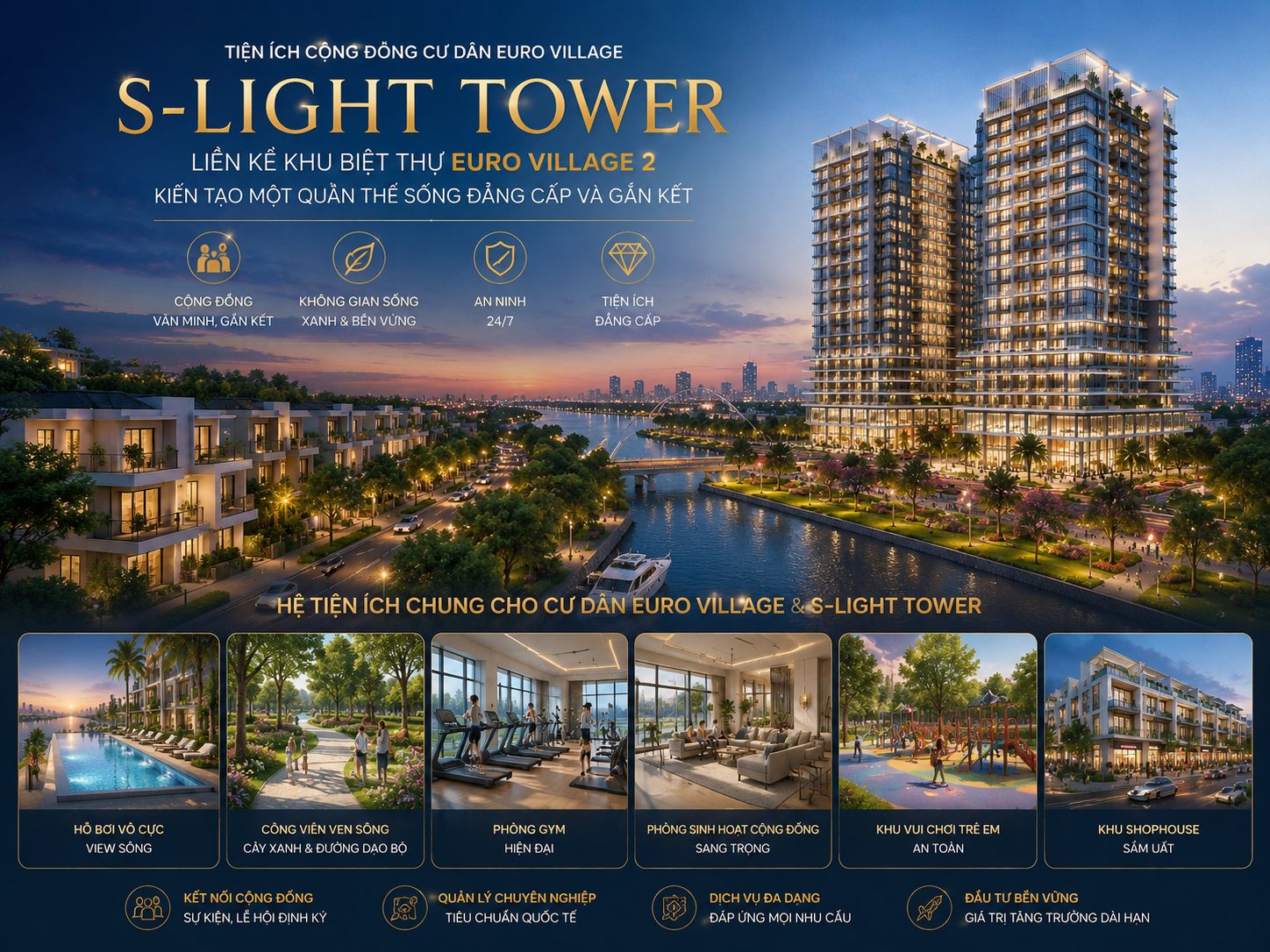 Cộng đồng cư dân Euro Village S-Light Tower