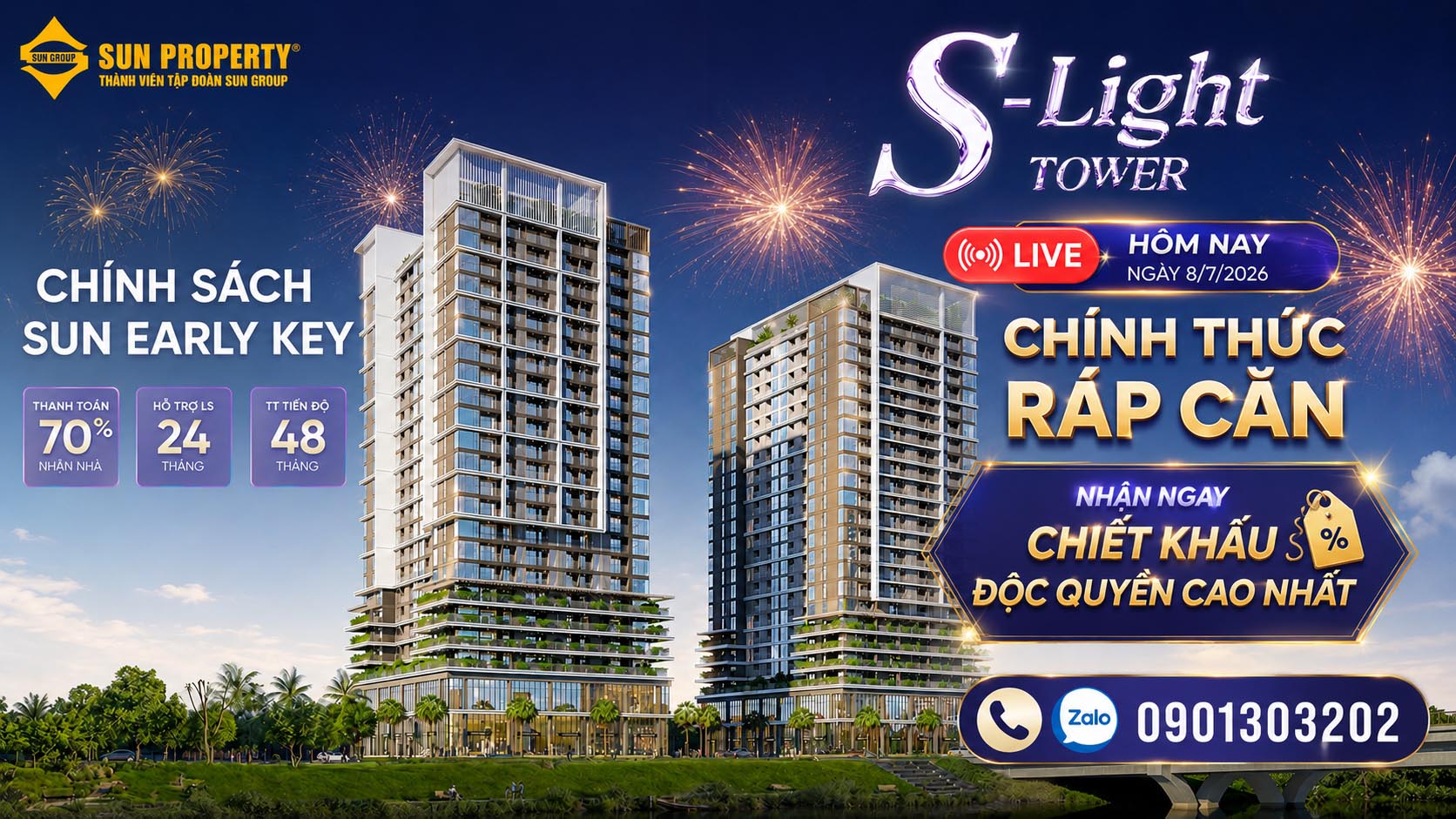 S-Light Tower Sun Property Đà Nẵng – Ngày mở bán 08/07/2026